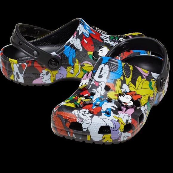 New Crocs Disney Mickey Mouse & Friends Classic Clogs Goofy Minnie Pluto W10 M8 - Picture 9 of 10